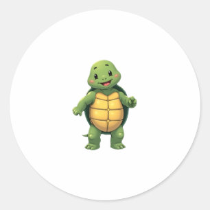 Cool Headless Turtle Halloween Costume _ Funny Laz Classic Round Sticker