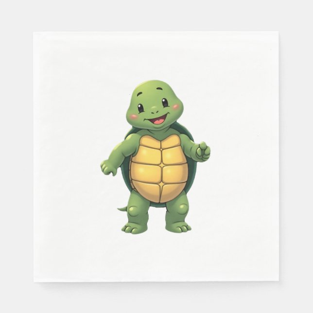 Cool Headless Turtle Halloween Costume _ Funny Laz Napkin (Front)