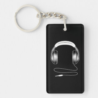 Cool Headphones DJ Music Artist Lover Key Ring
