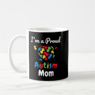 Cool Heart Puzzle Pieces Light It Up Blue for prou Coffee Mug