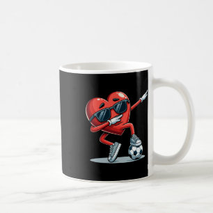 Cool Heart Soccer Player Fun Sports Graphic Coffee Mug
