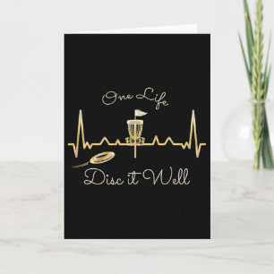 Cool Heartbeat One Life Disc It Well - Disc Golf Card