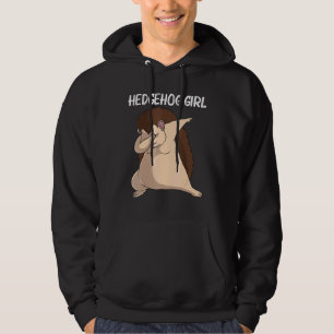 Cool Hedgehog For Girls Kids Spiny Quills Garden A Hoodie