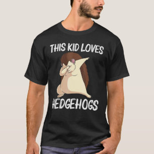 Cool Hedgehog For Kids Boys Spiny Quills Garden An T-Shirt