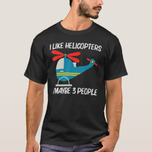 Cool Helicopter For Men Women Aircraft Aviation Pi T-Shirt