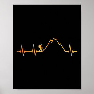 Cool Hiking Design For Men Women Hiking Lover Moun Poster