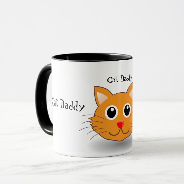 Cool Hip Cat Daddy Proud Pet Owner Mug (Front Left)