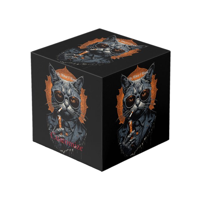 Cool Hip Cat Thunder_Cove Cube (Front Angled)