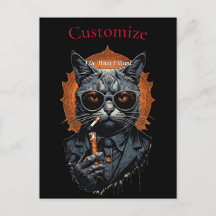Cool Hip Cat Thunder_Cove Postcard