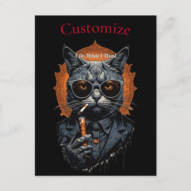 Cool Hip Cat Thunder_Cove Postcard (Front)