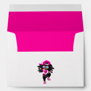 Cool Hip Hop African American Rap Girl Break Dance Envelope