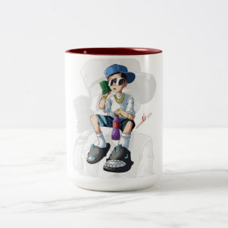 Cool Hip Hop Street Style Character – Urban Music Two-Tone Coffee Mug