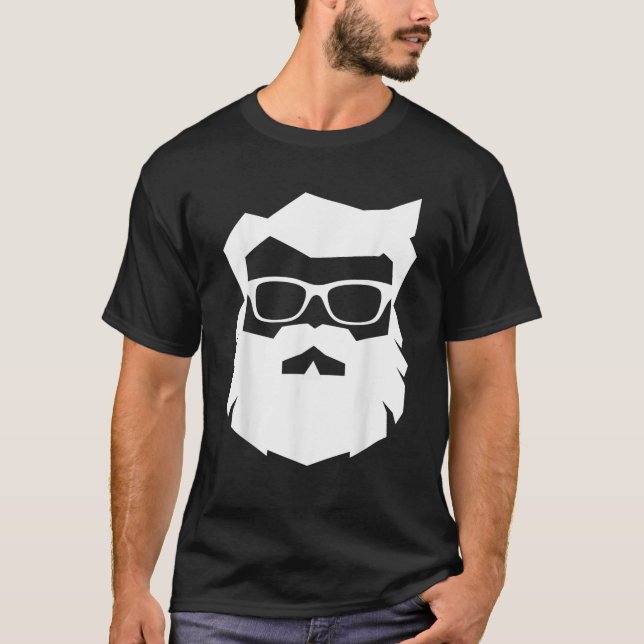 Cool Hip SANTA CLAUS  Hipster Coolest Sunglasses  T-Shirt (Front)