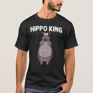 Cool Hippo For Men Dad Hippopotamus Zoo Safari Hip T-Shirt