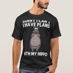Cool Hippo For Men Women Hippopotamus Zoo Safari H T-Shirt