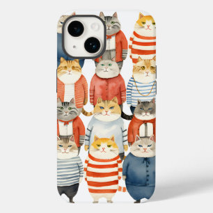 COOL HIPSTER CATS Case-Mate iPhone 14 CASE
