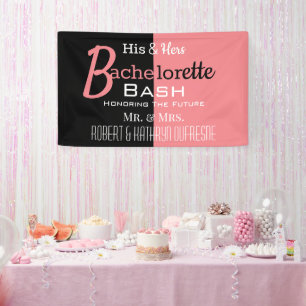 Cool His & Hers Combo Bachelor/ette Personalised Banner