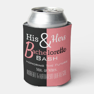 Cool His & Hers Combo Bachelor/ette Personalised Can Cooler