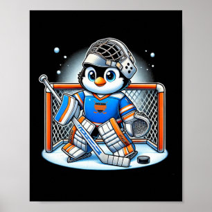 Cool Hockey Goalie Penguin – Funny Winter Sports D Poster