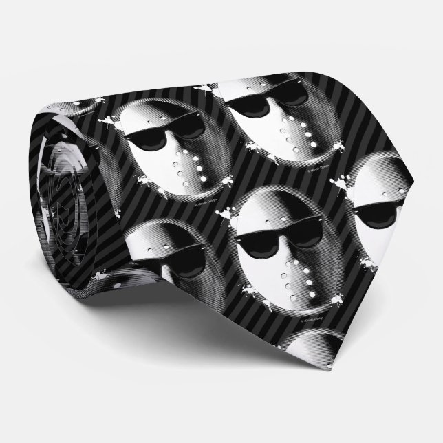 Cool Hockey Goalie Tie (Rolled)