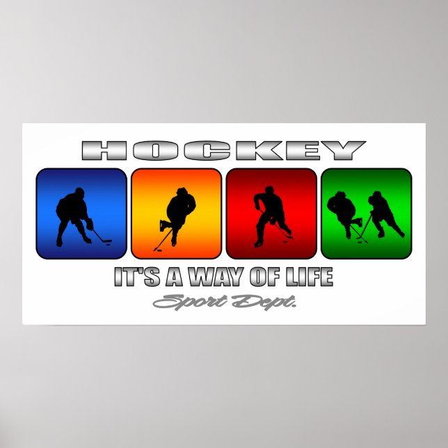 Cool Hockey It Is A Way Of Life Poster (Front)