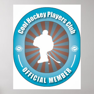 Cool Hockey Players Club Poster