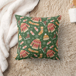 cool holiday winter season cushion