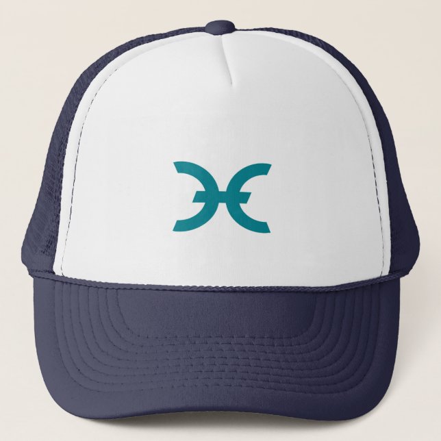 Cool Holo Cryptocurrency Coin Sign Trucker Hat (Front)