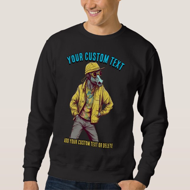 Cool Horse Animal Fashion Sweatshirt (Front)