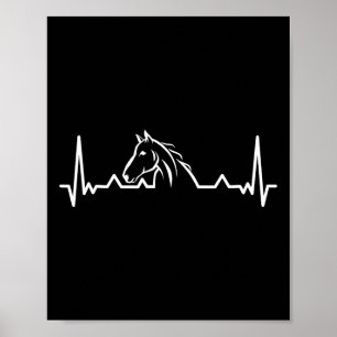 Cool Horse Design For Men Women Equestrian Horseba Poster