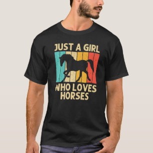 Cool Horse For Girls Kid Horse Riding Racing Horse T-Shirt