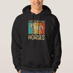 Cool Horse For Men Women Equestrian Horseback Ridi Hoodie