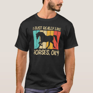 Cool Horse For Men Women Horse Riding Racing Horse T-Shirt