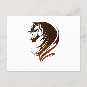 Cool Horse Head Silhouette  Playing Cards Luggage 