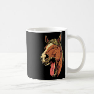 Cool Horse Showing Tongue Horses Riding On Horseba Coffee Mug