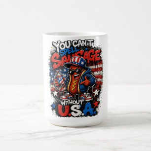 Cool Hot Dog USA Graffiti Streetwear Tee Coffee Mug