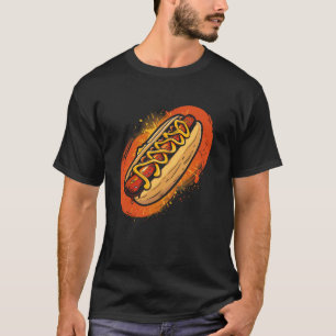 Cool Hotdog Graphic for Men Women Sausage Hot Dog T-Shirt