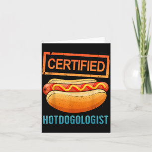 Cool Hotdog Outfit For Men Women Adult Hotdog Hot Card