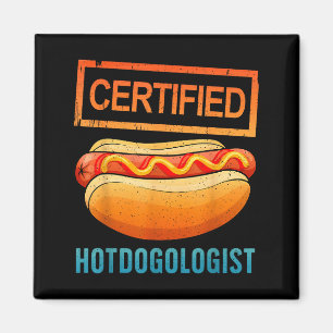 Cool Hotdog Outfit For Men Women Adult Hotdog Hot Magnet