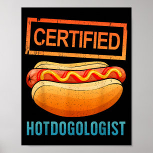 Cool Hotdog Outfit For Men Women Adult Hotdog Hot Poster