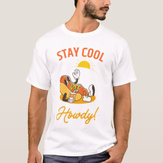 Cool Hotdog Summer Vibes Tee