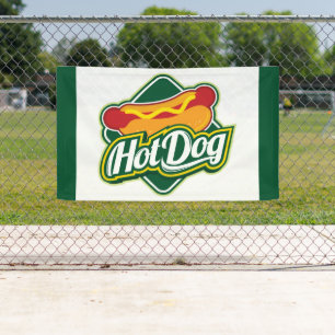 cool hotdog vendors food  banner