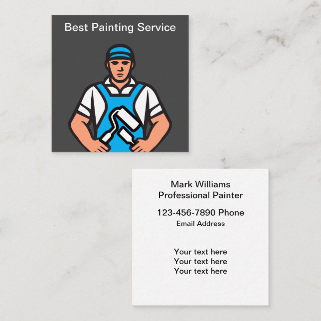 Cool House Painter Business Cards (Front/Back)