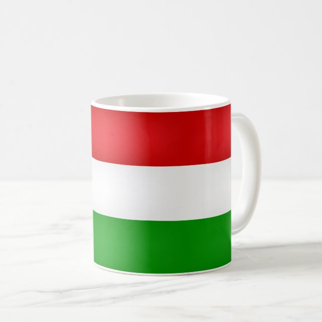 Cool Hungarian Flag Coffee Mug (Front Right)
