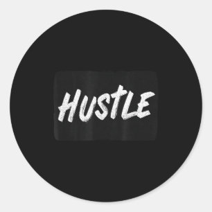 Cool Hustle Emblem For Adults And Kids Classic Round Sticker