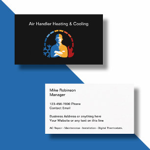 Cool HVAC Double Side Business Cards