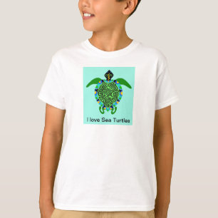 Cool I love Sea TURTLES - Marine animal graphics T-Shirt