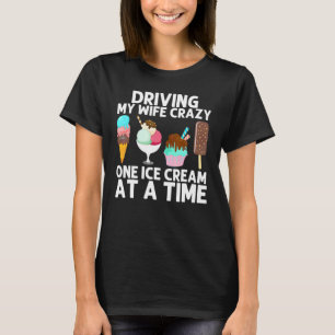 Cool Ice Cream Art For Men Dad Gelato Cone Frozen  T-Shirt