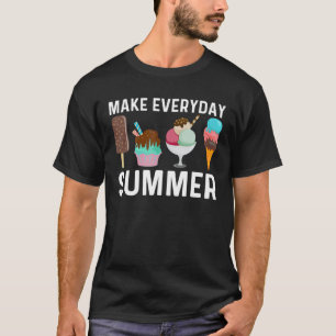 Cool Ice Cream Art For Men Women Gelato Cone Froze T-Shirt