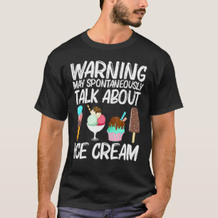 Cool Ice Cream Art For Men Women Gelato Cone Froze T-Shirt